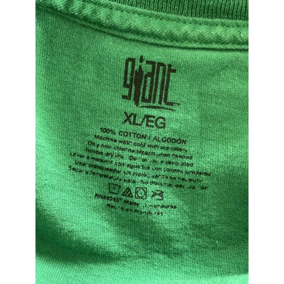 Rare TMNT Teenage Mutant Ninja Turtles T Shirt Green Size XL Cotton Giant Brand - Picture 7 of 11